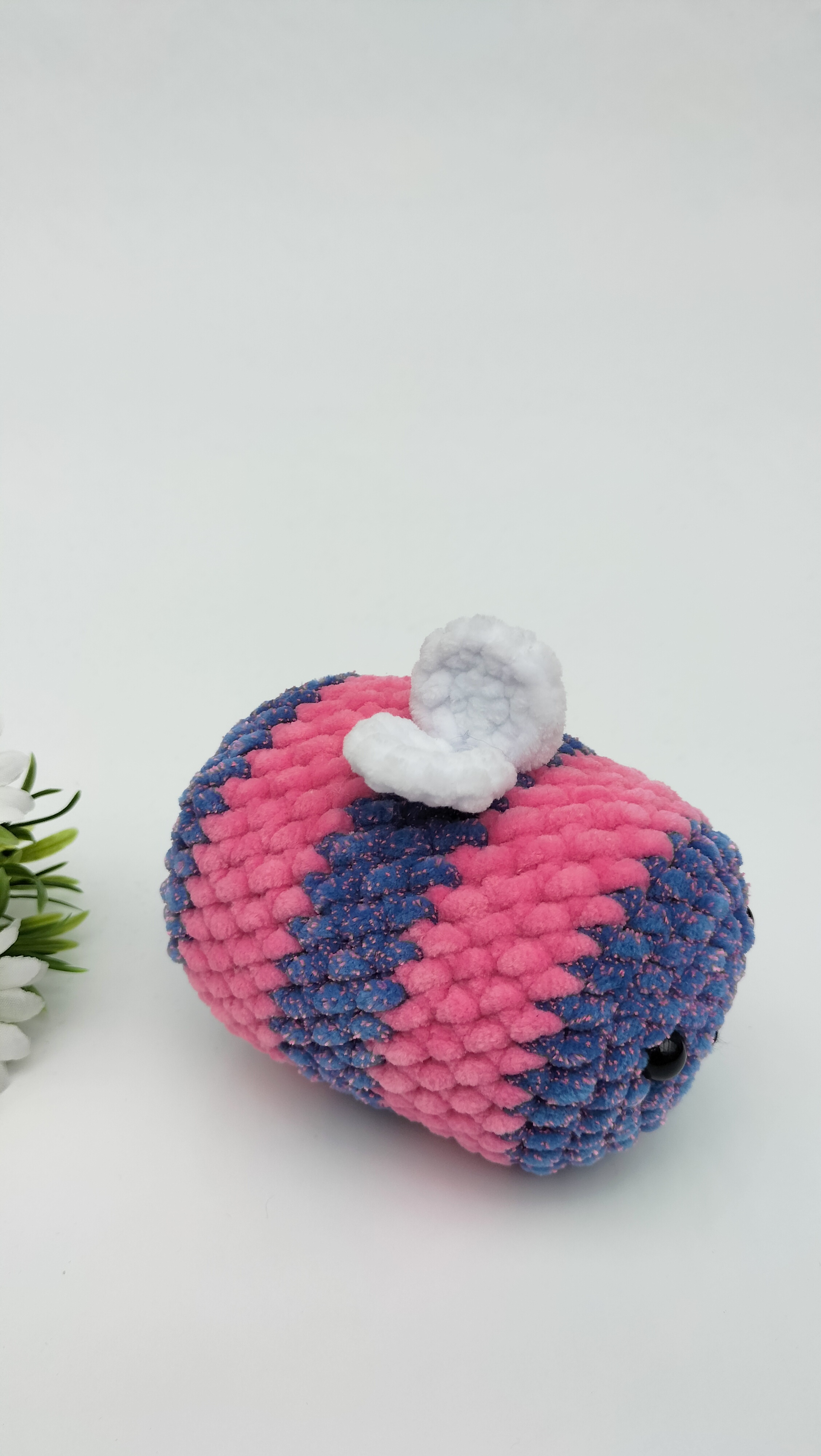 Knuffel bij/ (blauw-roze gespikkeld/galaxy) maat klein