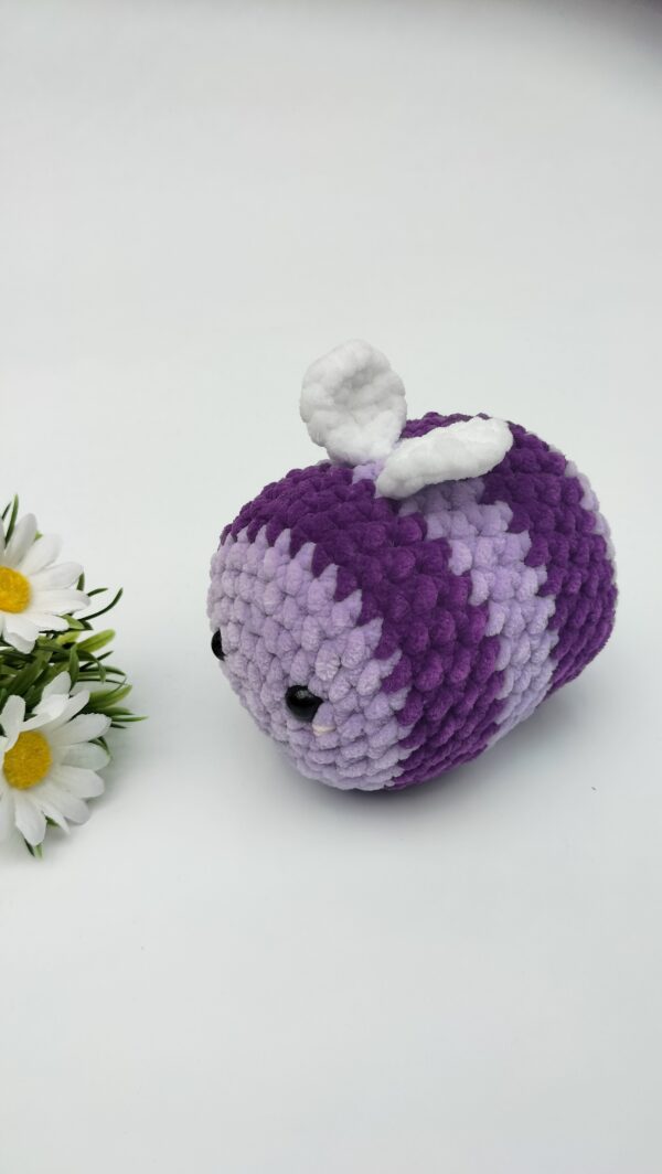 Knuffel bij/ (paars) maat middel