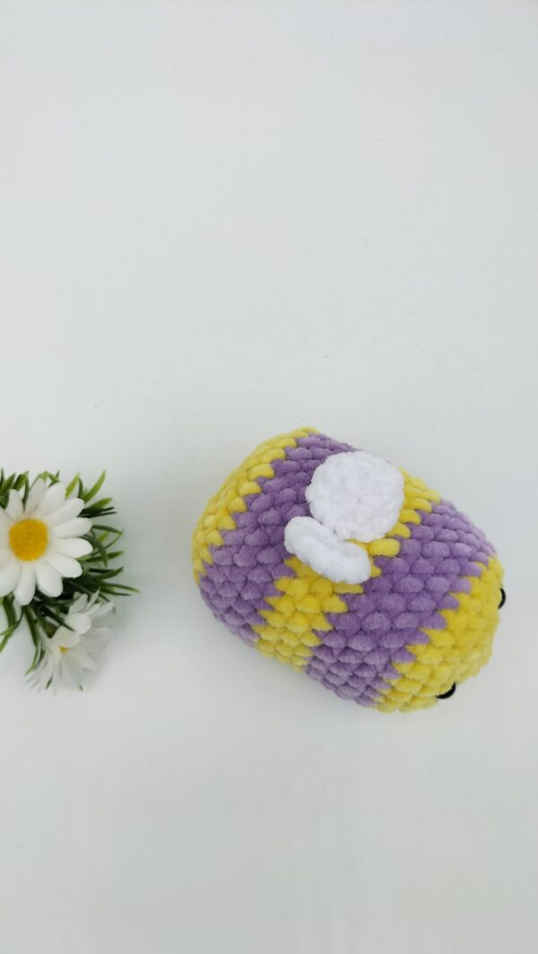 Knuffel bij/ (geel-paars) maat klein