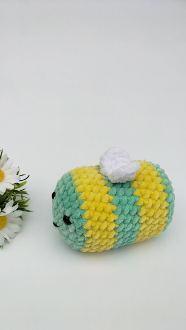 Knuffel bij/ (geel-mint) maat klein