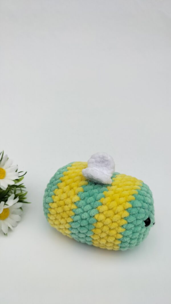 Knuffel bij/ (geel-mint) maat klein