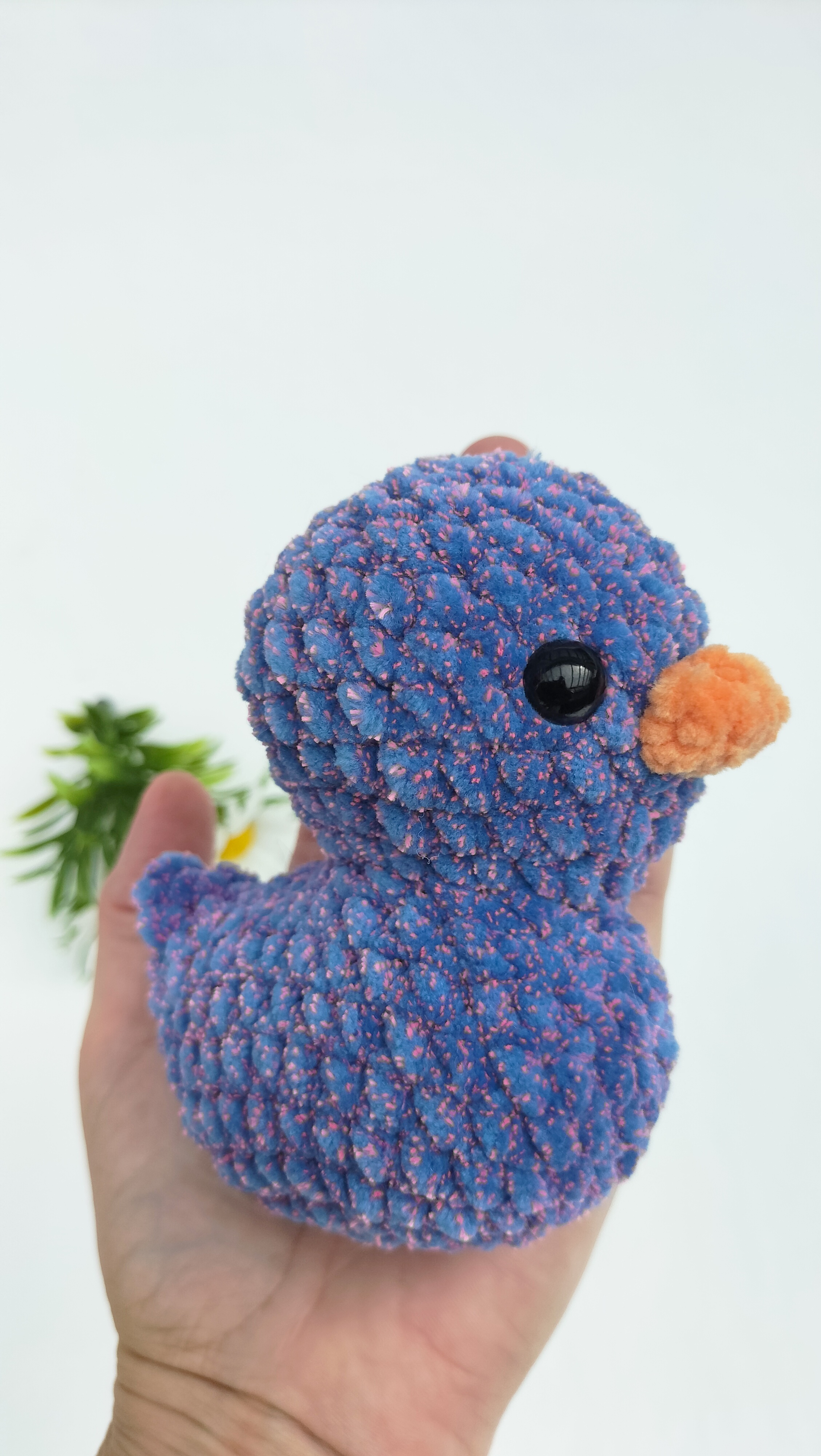 oplus_1058 Knuffel eendje galaxy (blauw-roze)