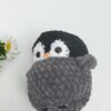 Knuffel pinguïn (zwart-grijs)