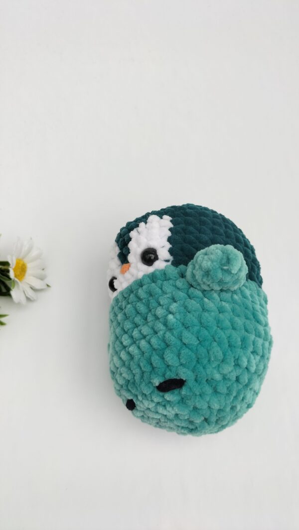 oplus_1058 Knuffel pinguïn (donkergroen-zeegroen)