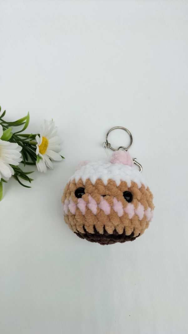 oplus_1058 Sleutelhanger cupcake (licht roze)