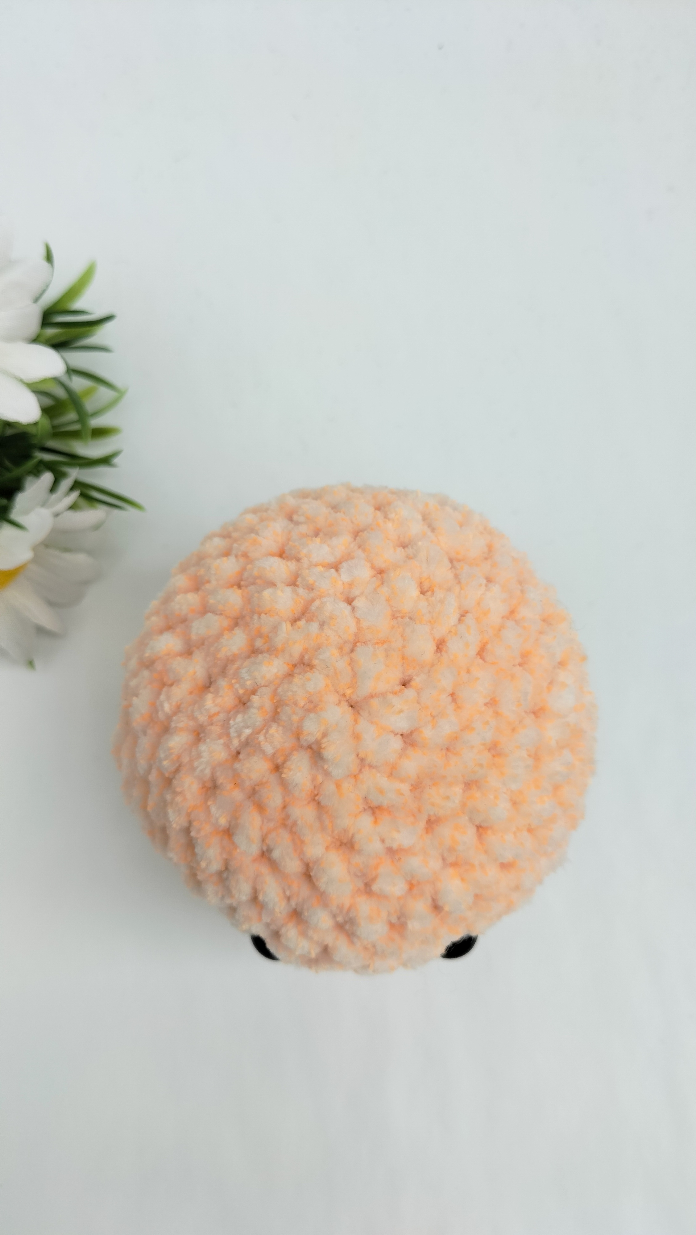 Oplus_1026 Knuffel inktvis (perzik gespikkeld)