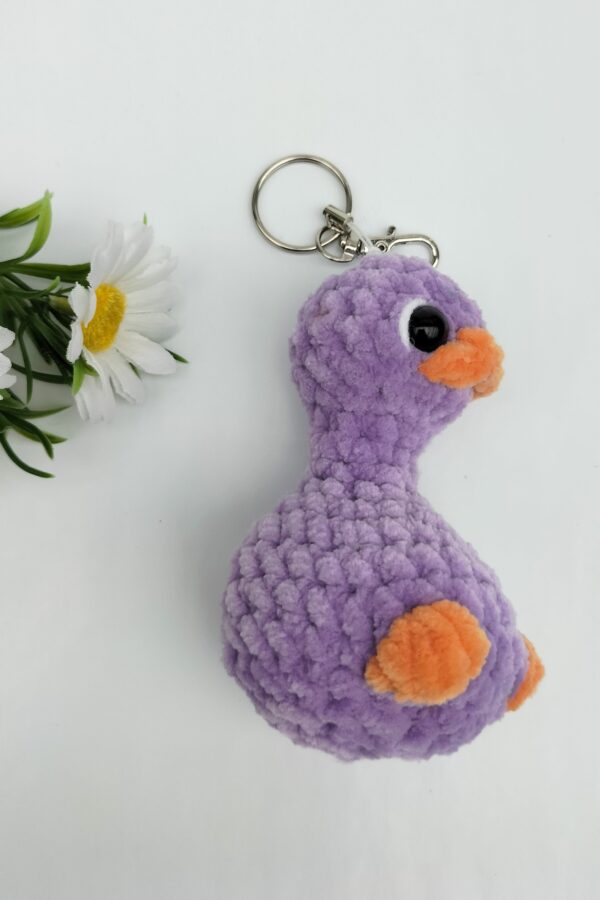 IMG_20250831_175504 Sleutelhanger gek eendje (paars)