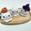 groepsfoto 3 spookjes Knuffel spookje (met pompoen)