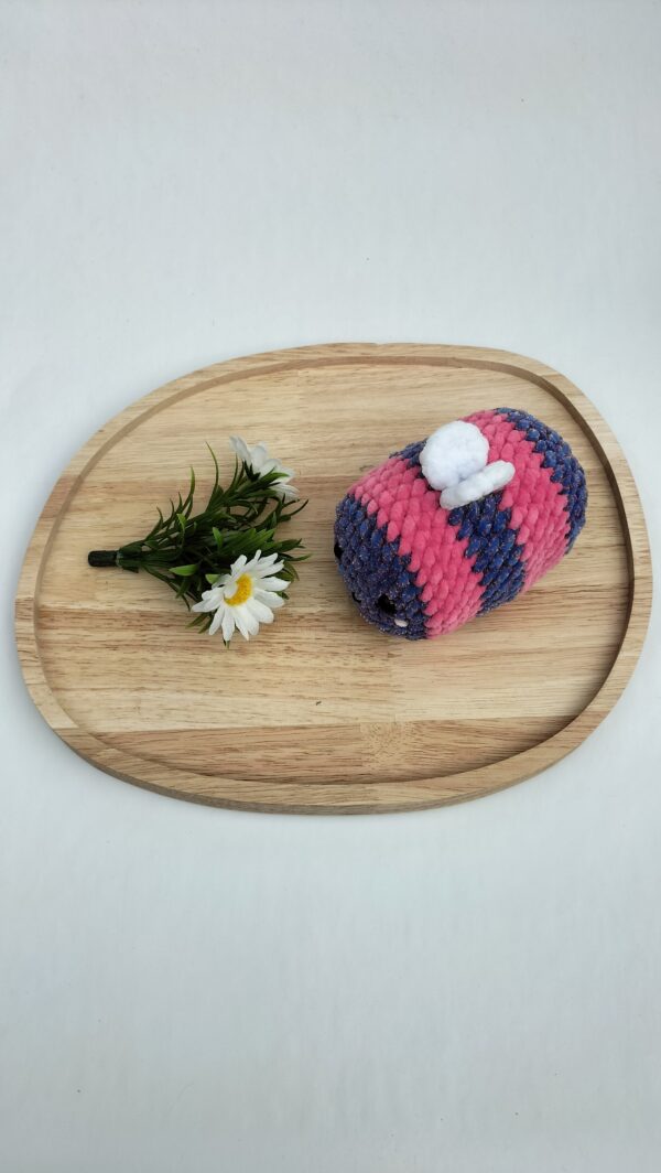 Knuffel bij/ (blauw-roze gespikkeld/galaxy) maat klein