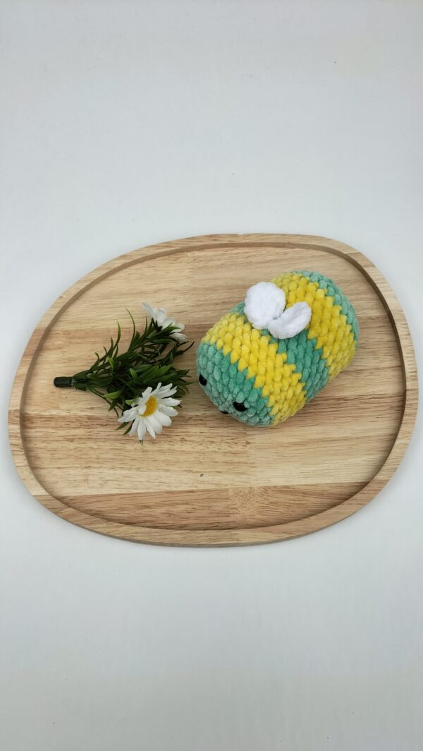 Knuffel bij/ (geel-mint) maat klein