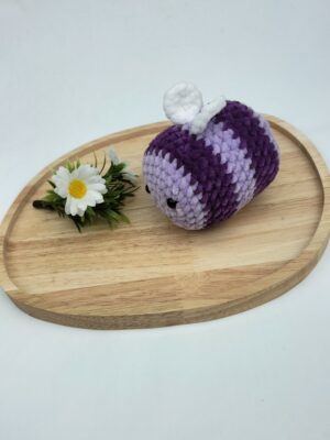 Knuffel bij/ (paars) maat middel