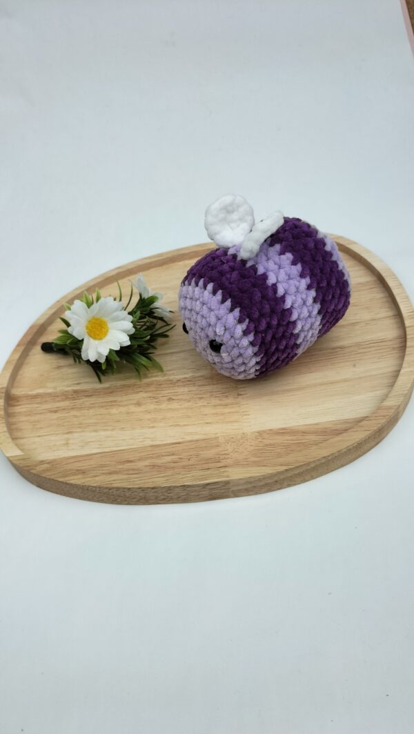 Knuffel bij/ (paars) maat middel