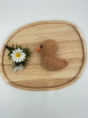 Knuffel eendje (zacht bruin)