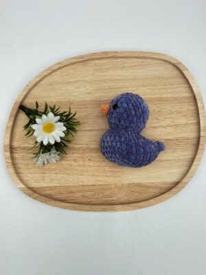 Knuffel eendje galaxy (blauw-roze)