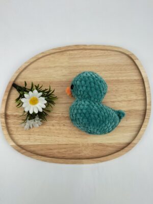 Knuffel eendje (zeegroen)