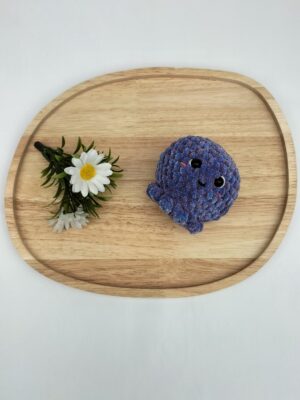 Knuffel inktvis (blauw roze /galaxy gespikkeld)