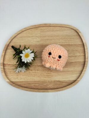 Oplus_34 Knuffel inktvis (perzik gespikkeld)