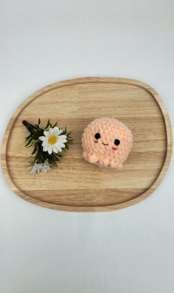 Oplus_34 Knuffel inktvis (perzik gespikkeld)