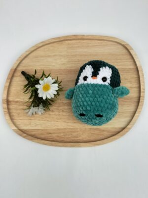 oplus_34 Knuffel pinguïn (donkergroen-zeegroen)