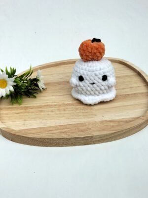 productfoto spookje en pompoen (5) Knuffel spookje (met pompoen)