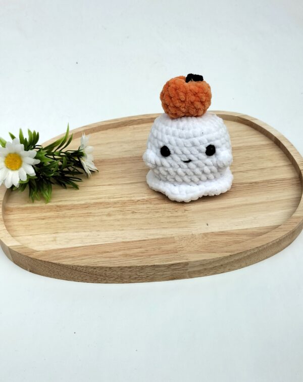 productfoto spookje en pompoen (5) Knuffel spookje (met pompoen)