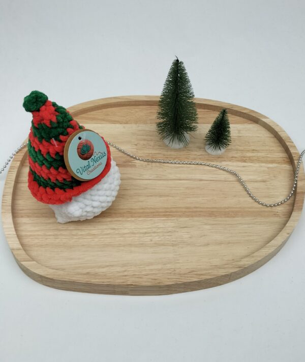 Knuffel mushi met muts groot (rood-groen)