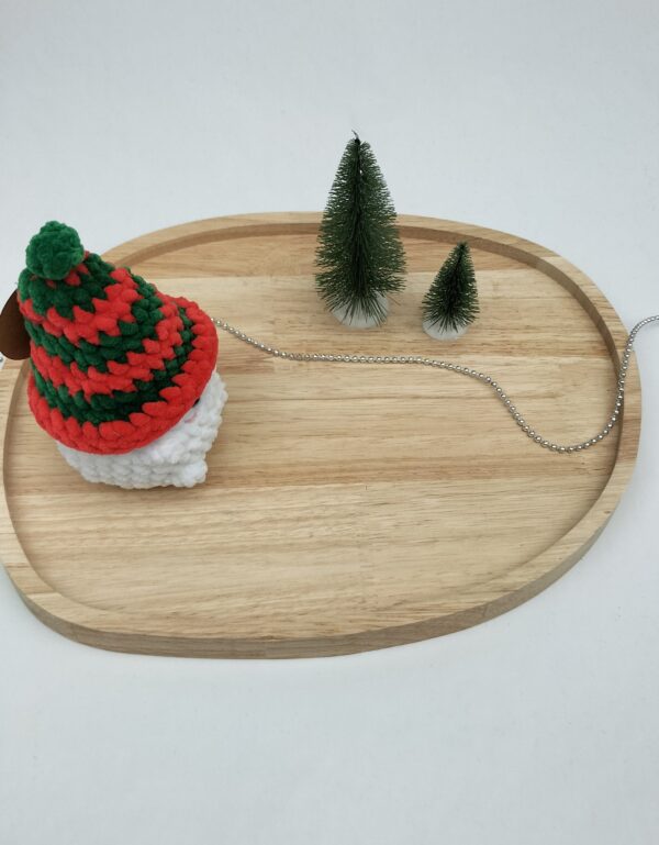 Knuffel mushi met muts groot (rood-groen)