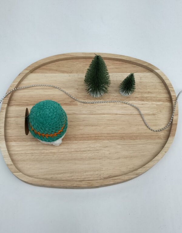 IMG20251103155221 Knuffel mushi hoed (turqouise-oranje)