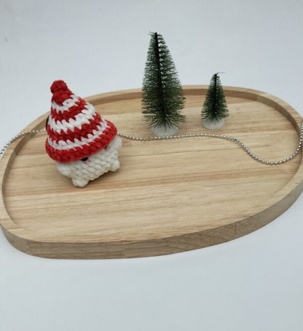 IMG20251103155844 Knuffel mushi met muts klein (rood-wit)
