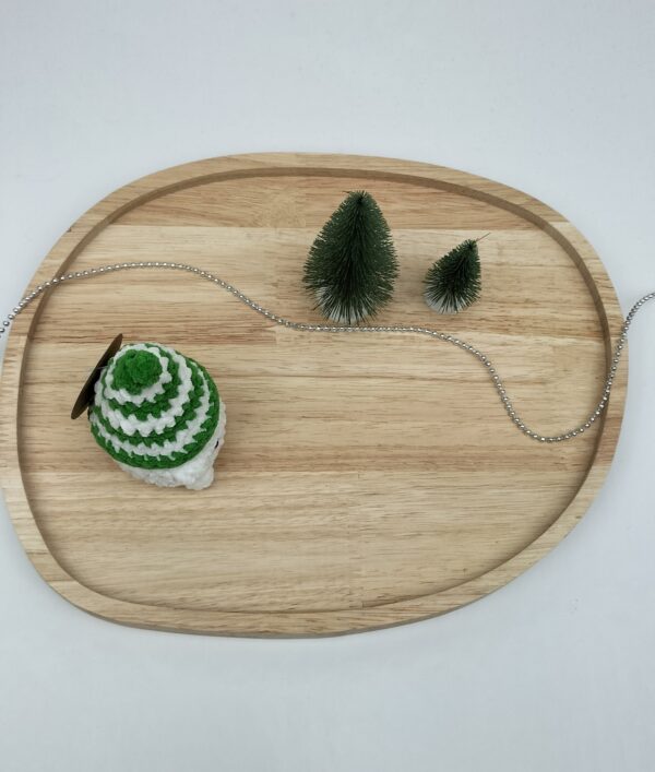 IMG20251103160358 Knuffel mushi met muts klein (groen-wit)