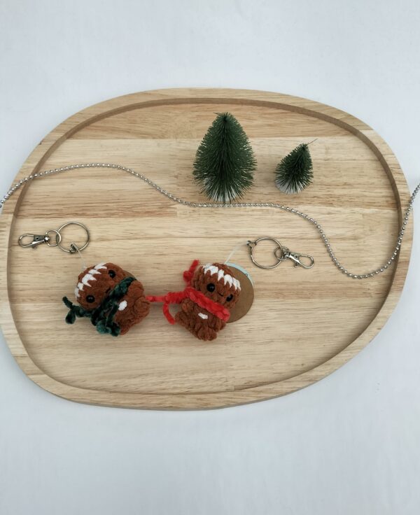 Sleutelhanger peperkoekmannetje (rood)