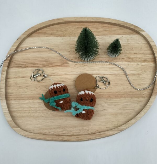 Sleutelhanger peperkoekmannetje (rood)