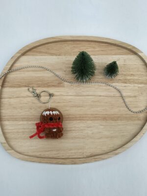 Sleutelhanger peperkoekmannetje (rood)