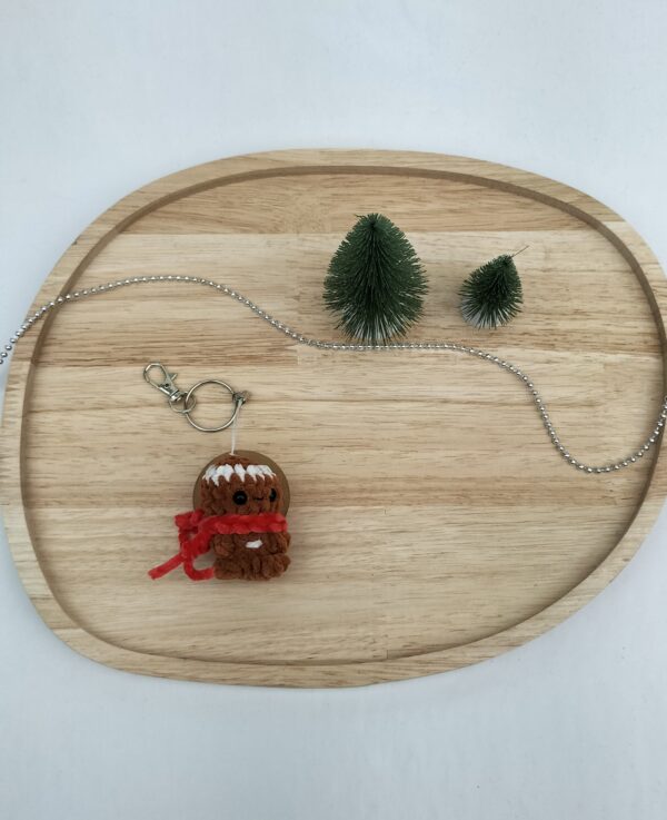 Sleutelhanger peperkoekmannetje (rood)