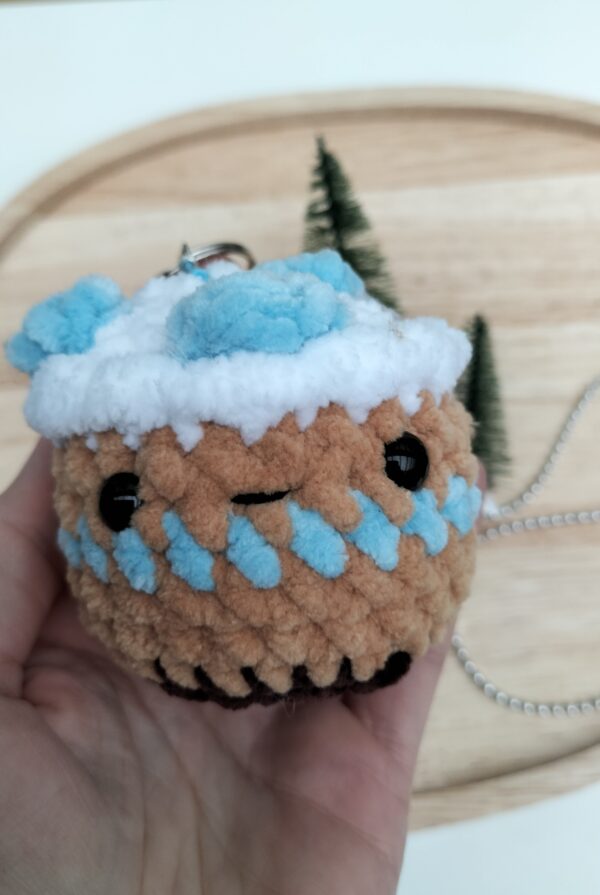 Oplus_131106 Sleutelhanger cupcake (licht blauw)