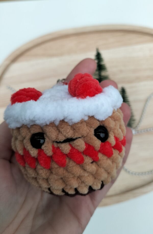 Oplus_131106 Sleutelhanger cupcake rood