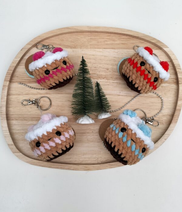 Oplus_131106 Sleutelhanger cupcake rood